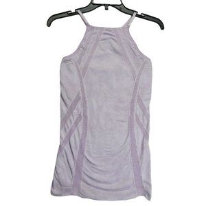 Athleta Active Tank Top Size M Purple Women's Cross Back Built In Bra